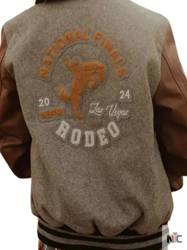 NFR Rodeo Las Vegas 2024 Varsity Bomber Jacket Clanton Jacket