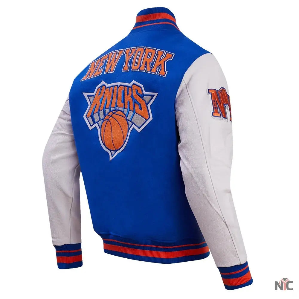 NY Knicks Retro Classic Varsity Jacket Clanton Jacket