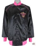 National Finals Rodeo 1990 Black Satin Jacket Clanton Jacket