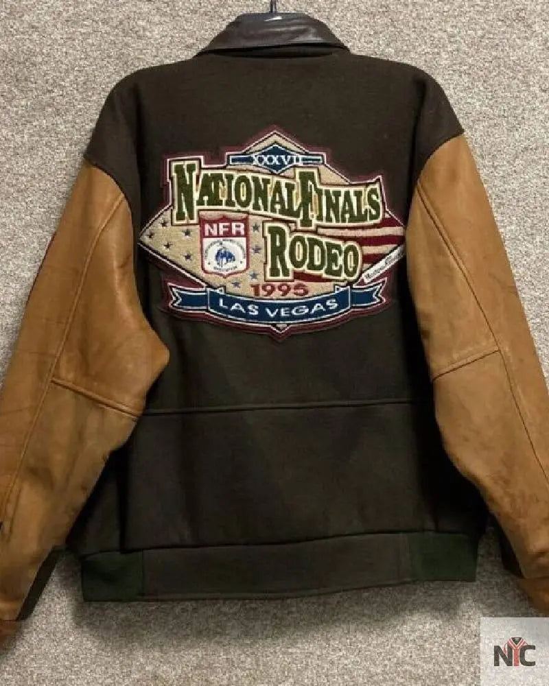 National Finals Rodeo 1995 Las Vegas Varsity Jacket Clanton Jacket