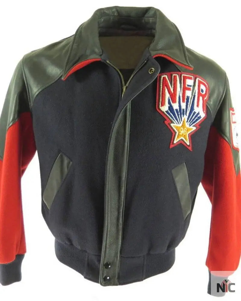 National Finals Rodeo 1996 Las Vegas Varsity Jacket Clanton Jacket