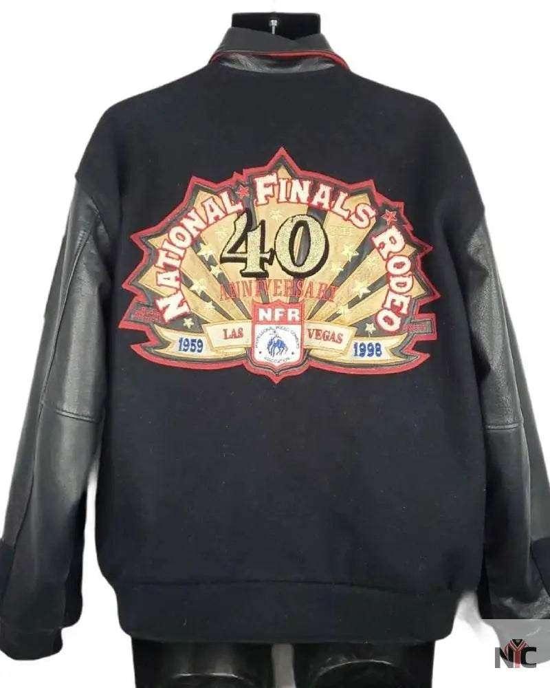 National Finals Rodeo 40th Anniversary Varsity Jacket Clanton Jacket
