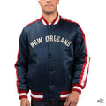Navy The Offensive New Orleans Pelicans Satin Jacket Clanton Jacket