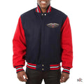 Navy and Red New Orleans Pelicans Varsity Jacket Clanton Jacket