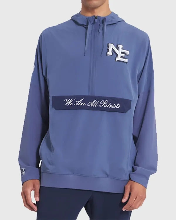 New England Patriots Rivalries Sideline Anorak Hooded Jacket