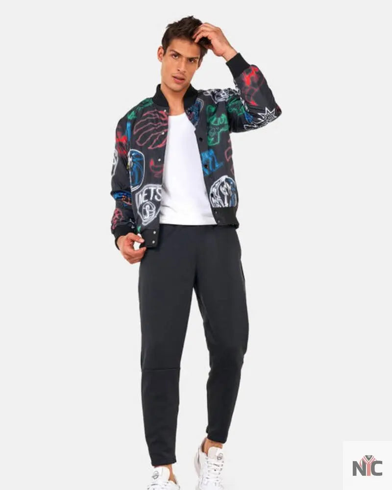 New Era NBA Printed Bomber Jacket Clanton Jacket