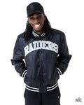 New Era NFL Satin Las Vegas Raiders Bomber Jacket Clanton Jacket