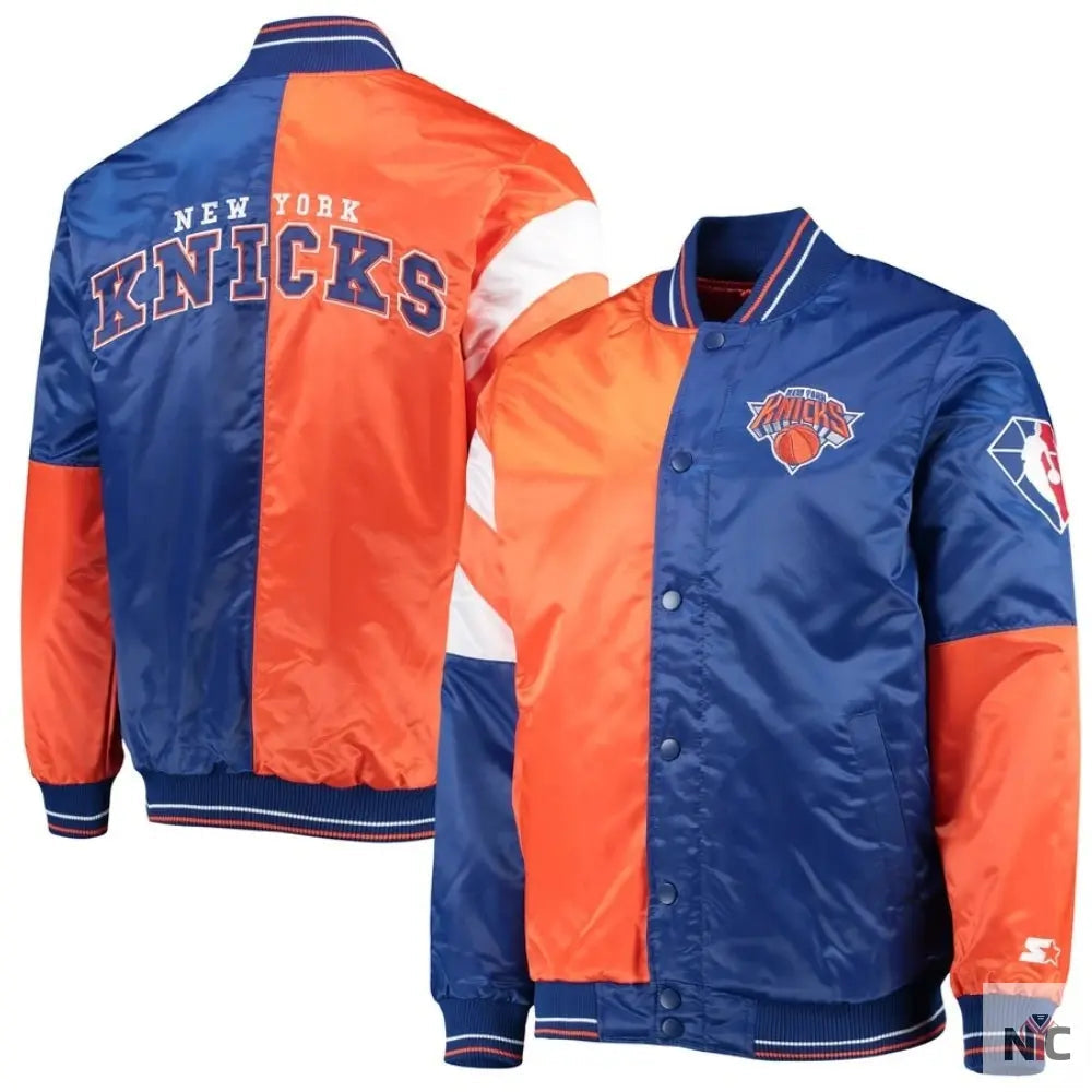 New York Knicks 75th Anniversary Leader Color Block Jacket Clanton Jacket