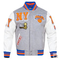 New York Knicks Mashup Varsity Jacket Clanton Jacket