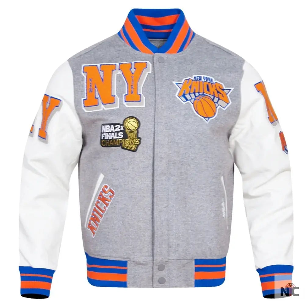 New York Knicks Mashup Varsity Jacket Clanton Jacket