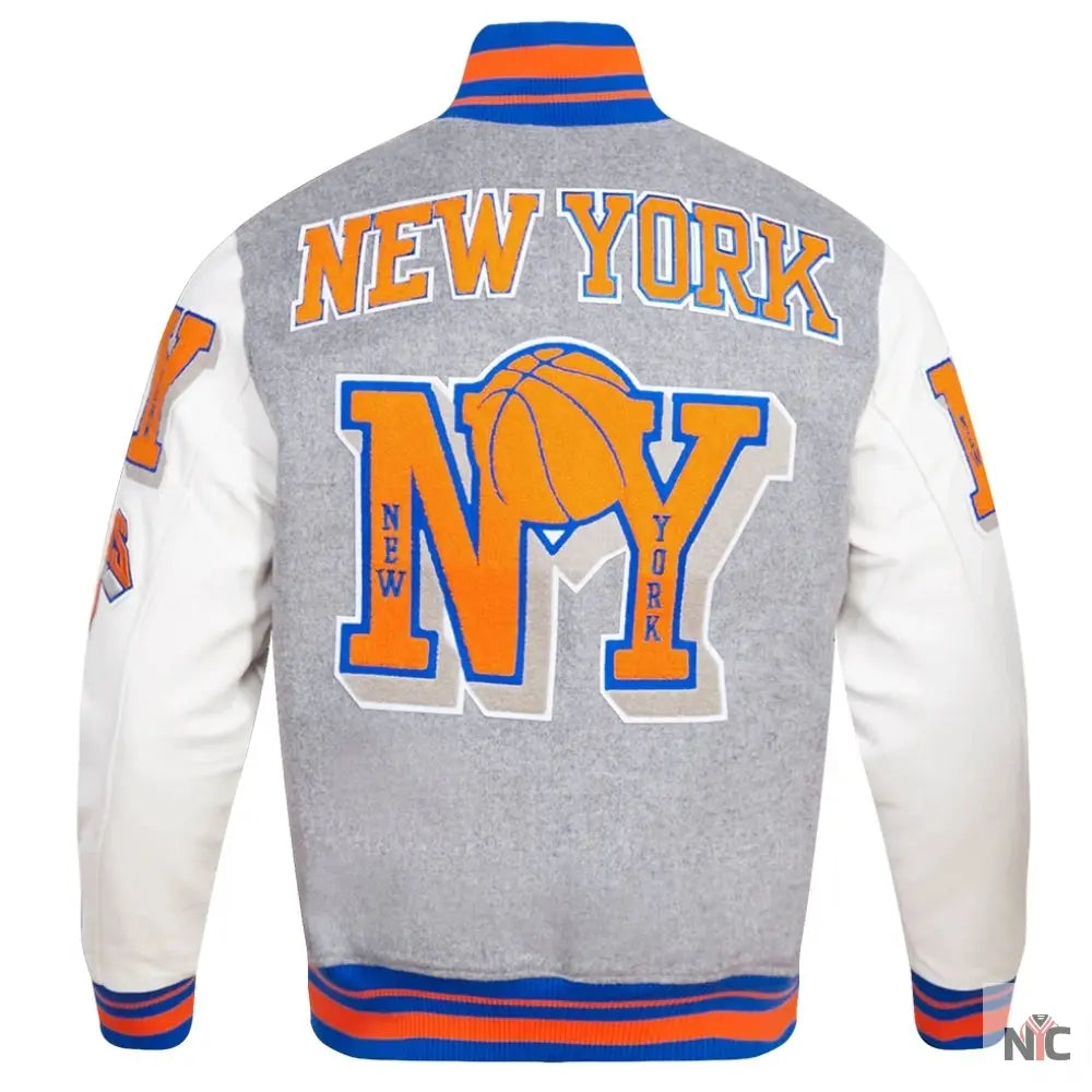 New York Knicks Mashup Varsity Jacket Clanton Jacket