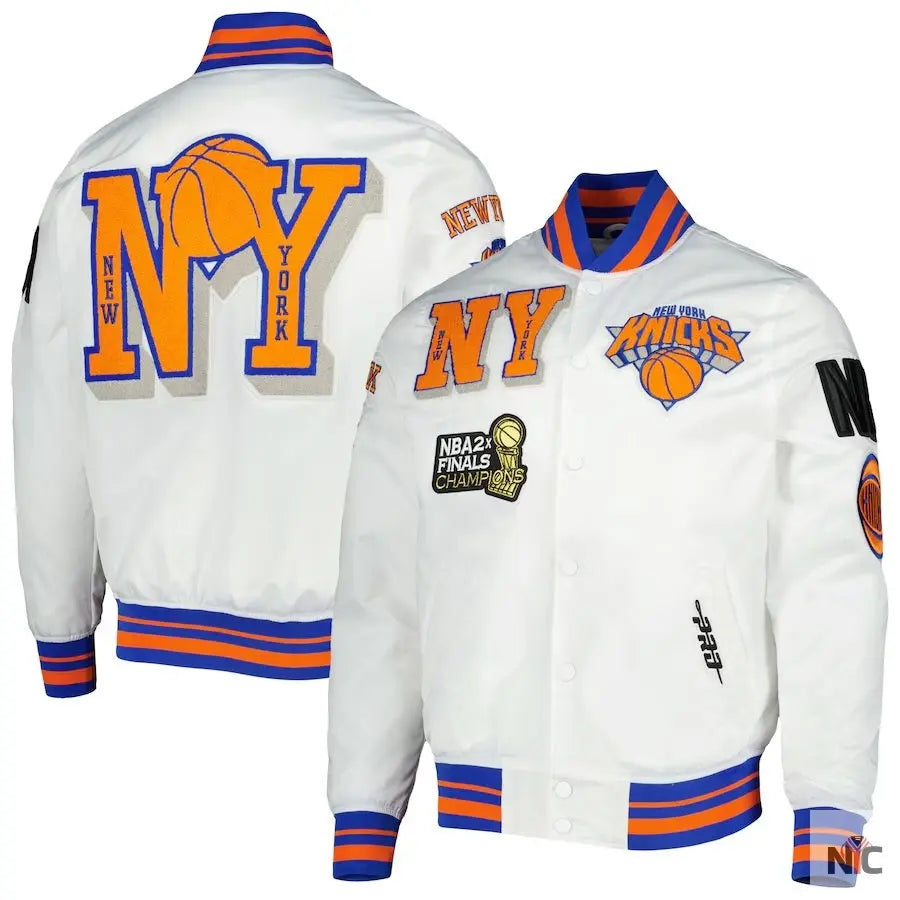 New York Knicks NBA 2X Finals Champions Jacket Clanton Jacket