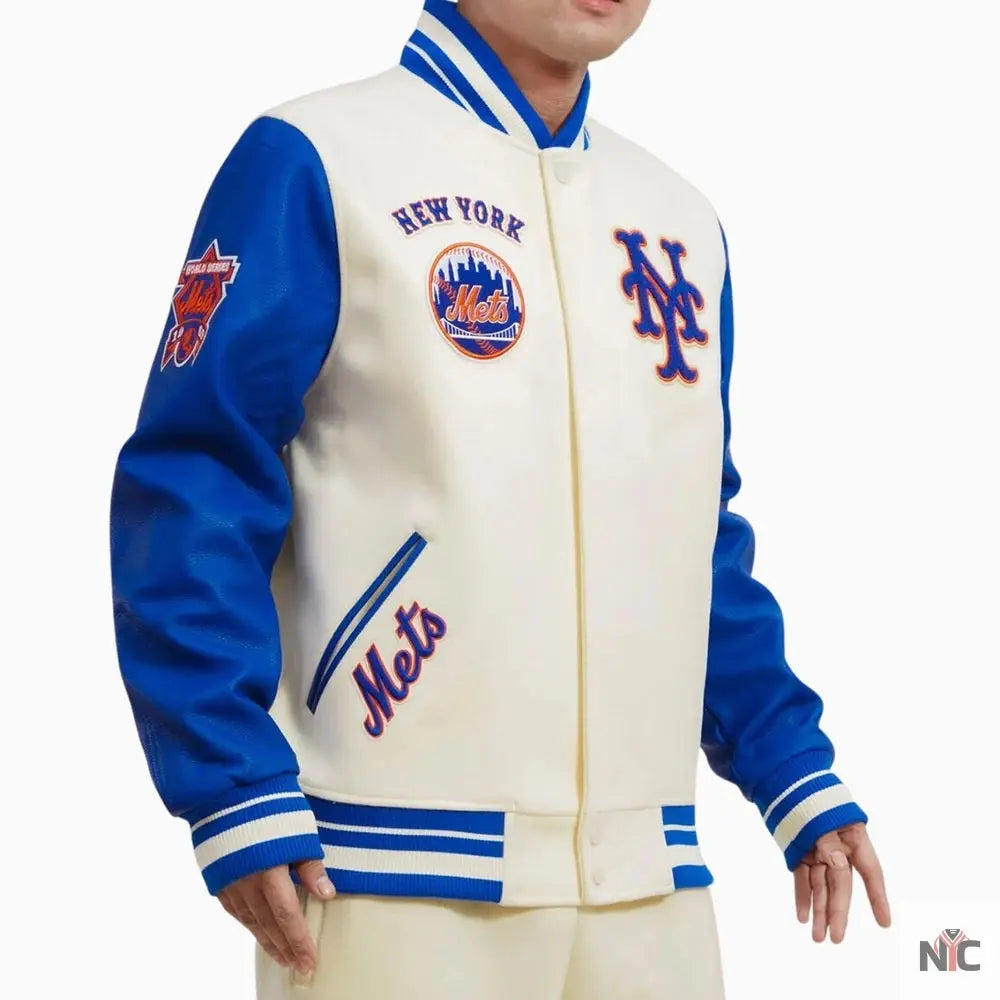 New York Mets Kate Upton Varsity Jacket Clanton Jacket