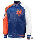 New York Mets Varsity Royal Satin Jacket Clanton Jacket
