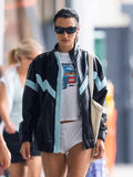 New York Street Bella Hadid Black Leather Jacket Clanton Jacket