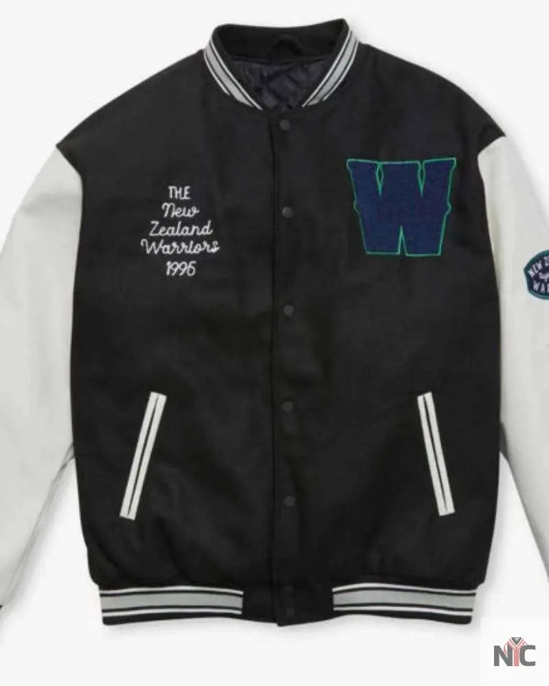 New Zealand Warriors 2023 NRL Varsity Jacket Clanton Jacket