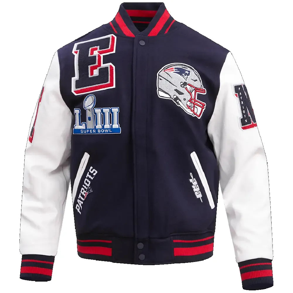 New England Patriots Mashup Varsity Jacket