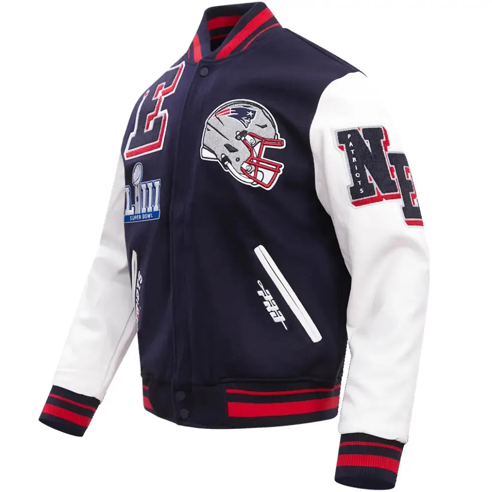 New England Patriots Mashup Varsity Jacket