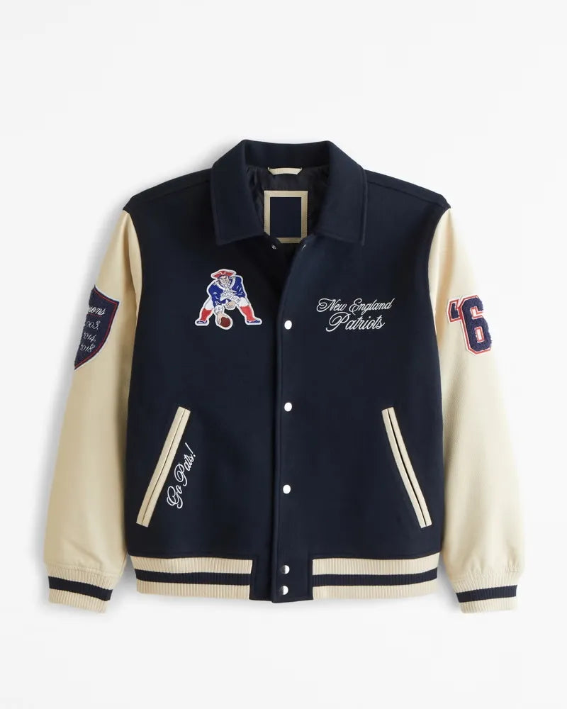 New England Patriots Varsity Bomber Jacket