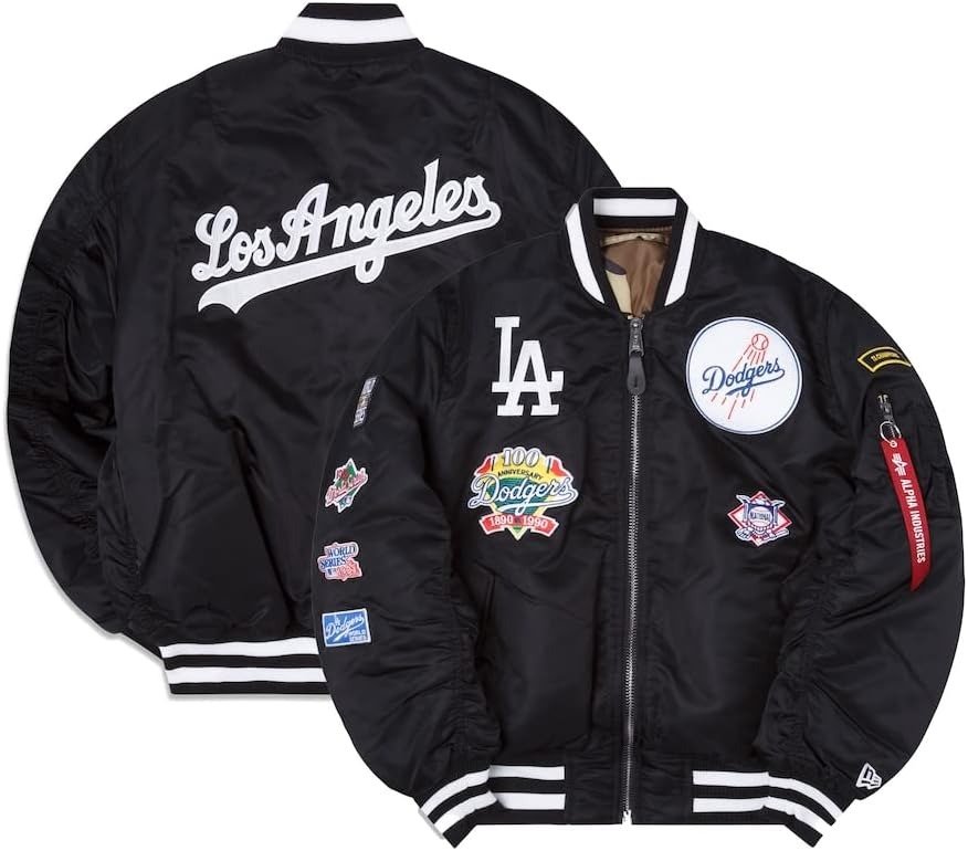 New Era x Alpha Industries Compatible With Dodgers Bomber Jacket Clanton Jacket