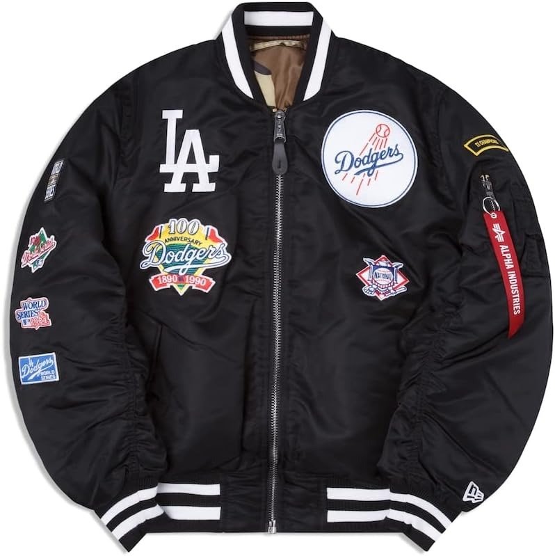 New Era x Alpha Industries Compatible With Dodgers Bomber Jacket Clanton Jacket