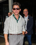 Nick Jonas Fossil Present Fossil Dinner Stripe Shirt Shopotiny