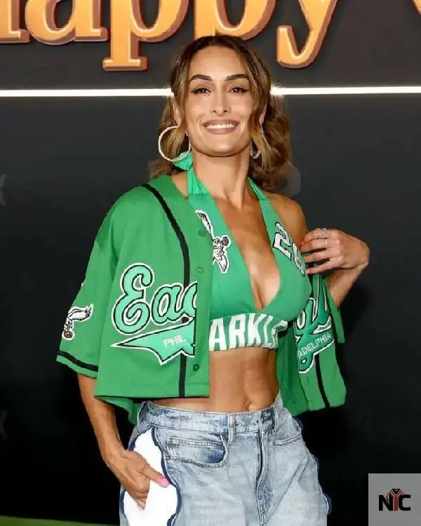 Nikki Garcia Netflix’s Happy Gilmore 2 Green Jersey Clanton Jacket