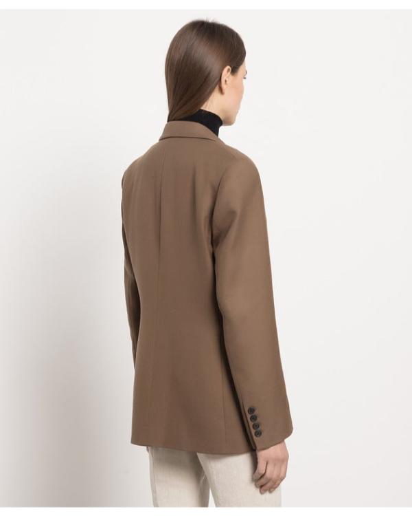 The Beast In Me S01 Brittany Snow Brown Single Breasted Jacket