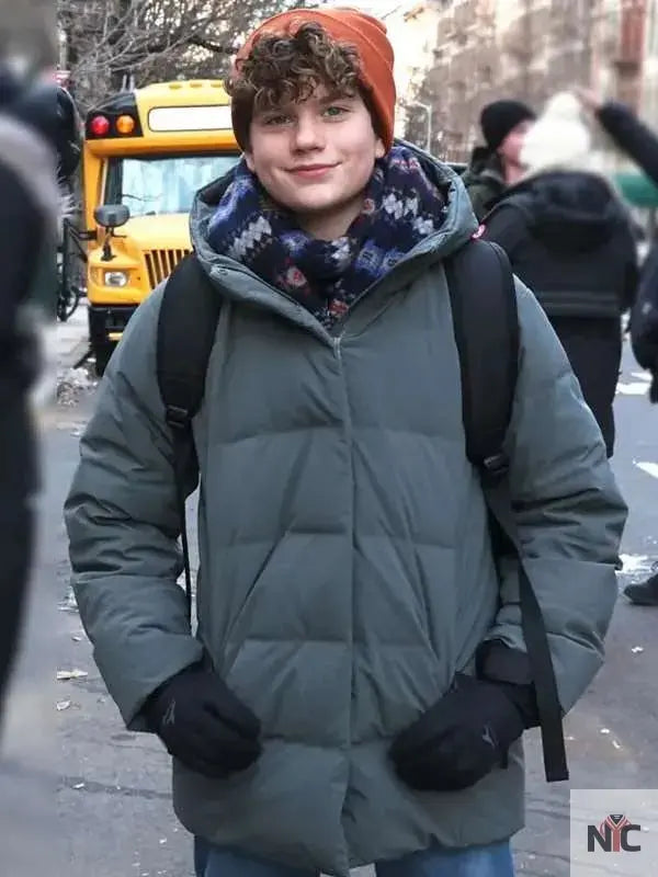 Noah Benson Law and Order SVU S26 Puffer Coat Clanton Jacket