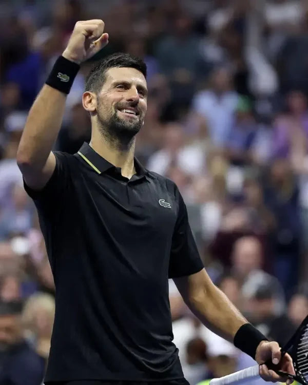 Novak Djokovic 2025 US Open Black Polo Shirt