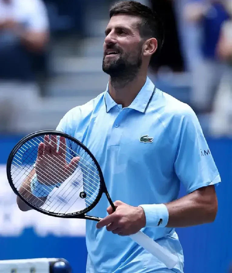 Novak Djokovic U.S. Open tennis Championships Blue Shirt USA Jackets