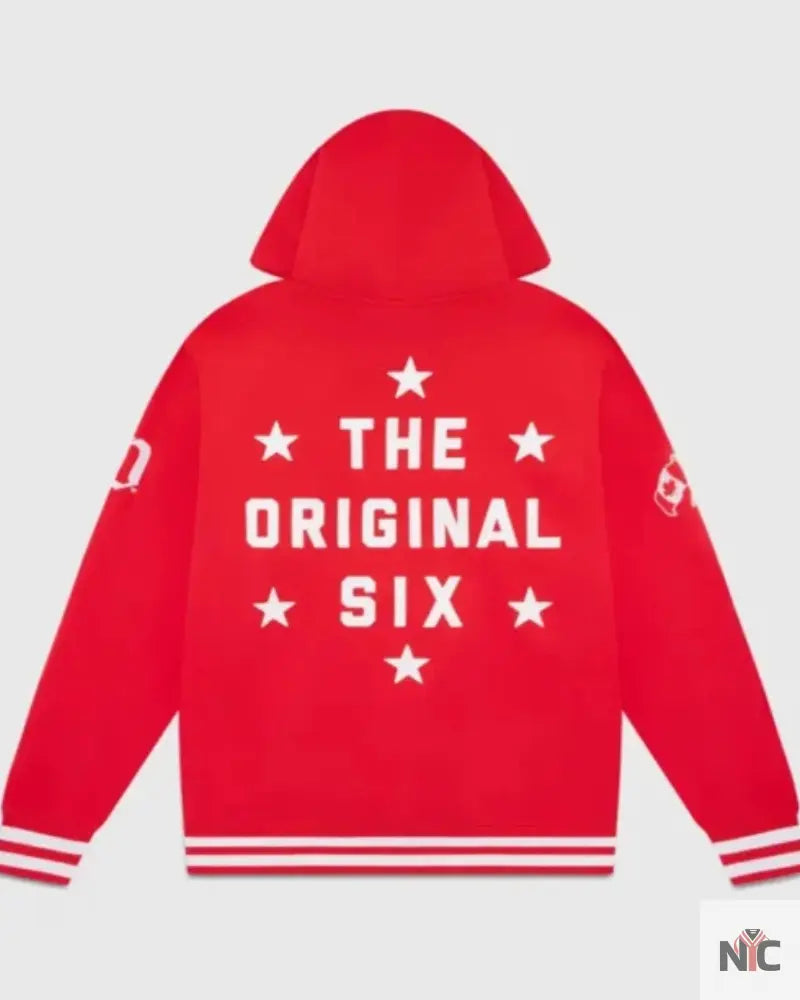 OVO Detroit Red Wings Hoodie Clanton Jacket