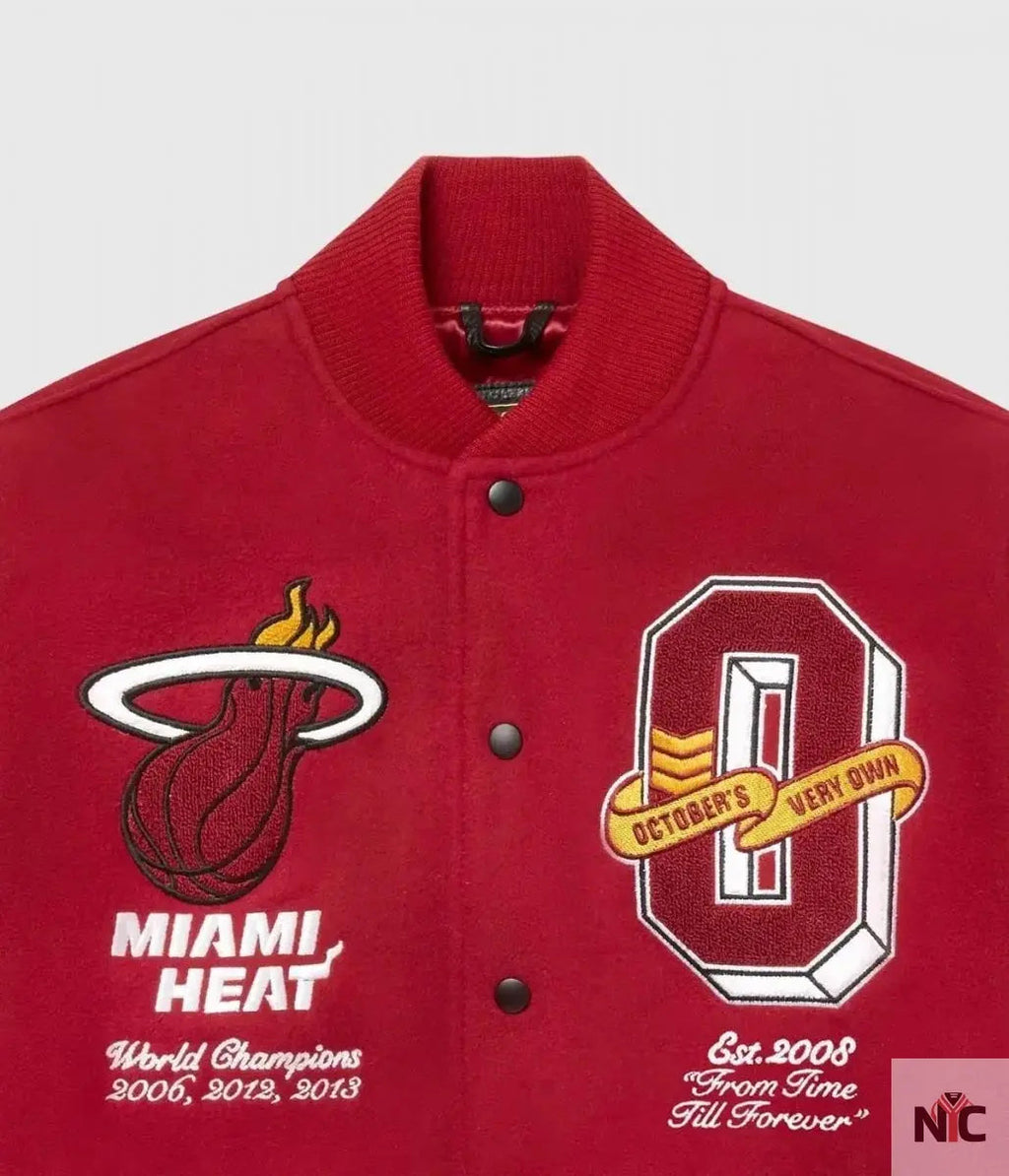 OVO Miami Heat Varsity Jacket Clanton Jacket