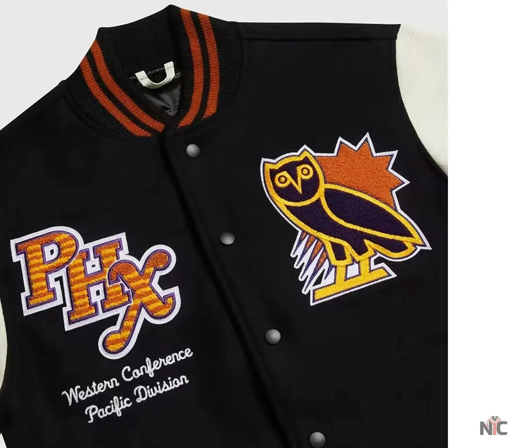OVO Phoenix Suns Varsity Jacket Clanton Jacket