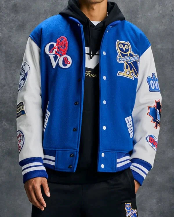 OVO X Chelsea FC Varsity Jacket USA Jackets
