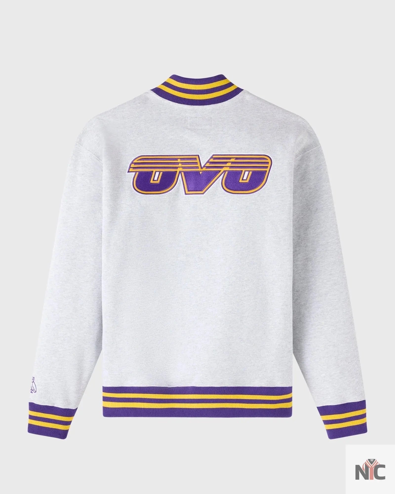OVO X NBA Los Angeles Lakers Quarter-zip Mockneck Sweatshirt Clanton Jacket