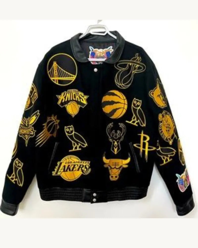 OVO NBA Jeff Hamilton Team Icons Wool Jacket