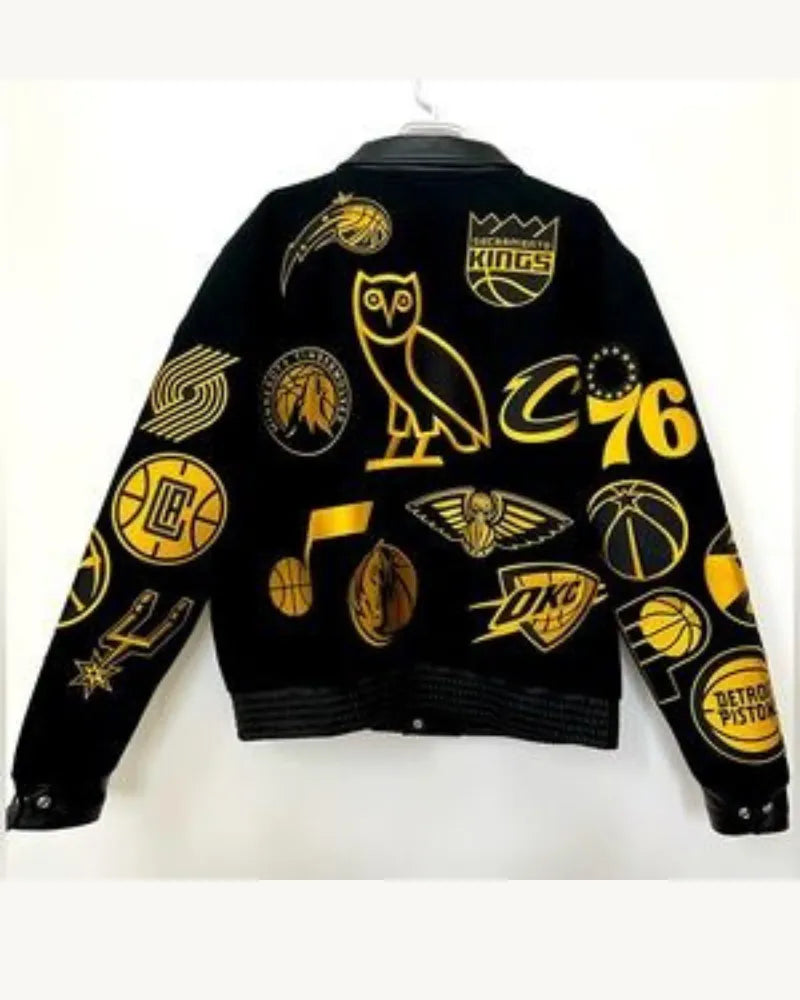 OVO NBA Jeff Hamilton Team Icons Wool Jacket