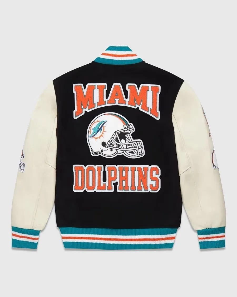 OVO X NFL Miami Dolphins Varsity Jacket