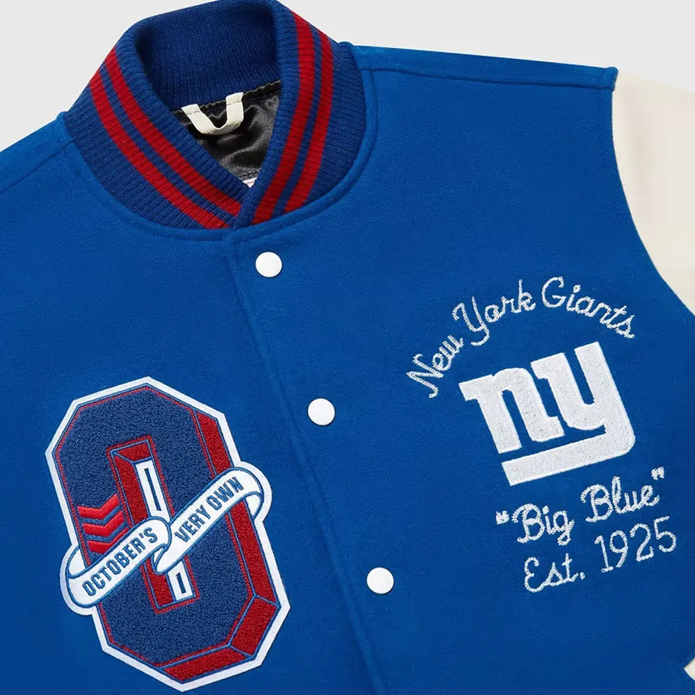 OVO X NFL New York Giants Varsity Jacket