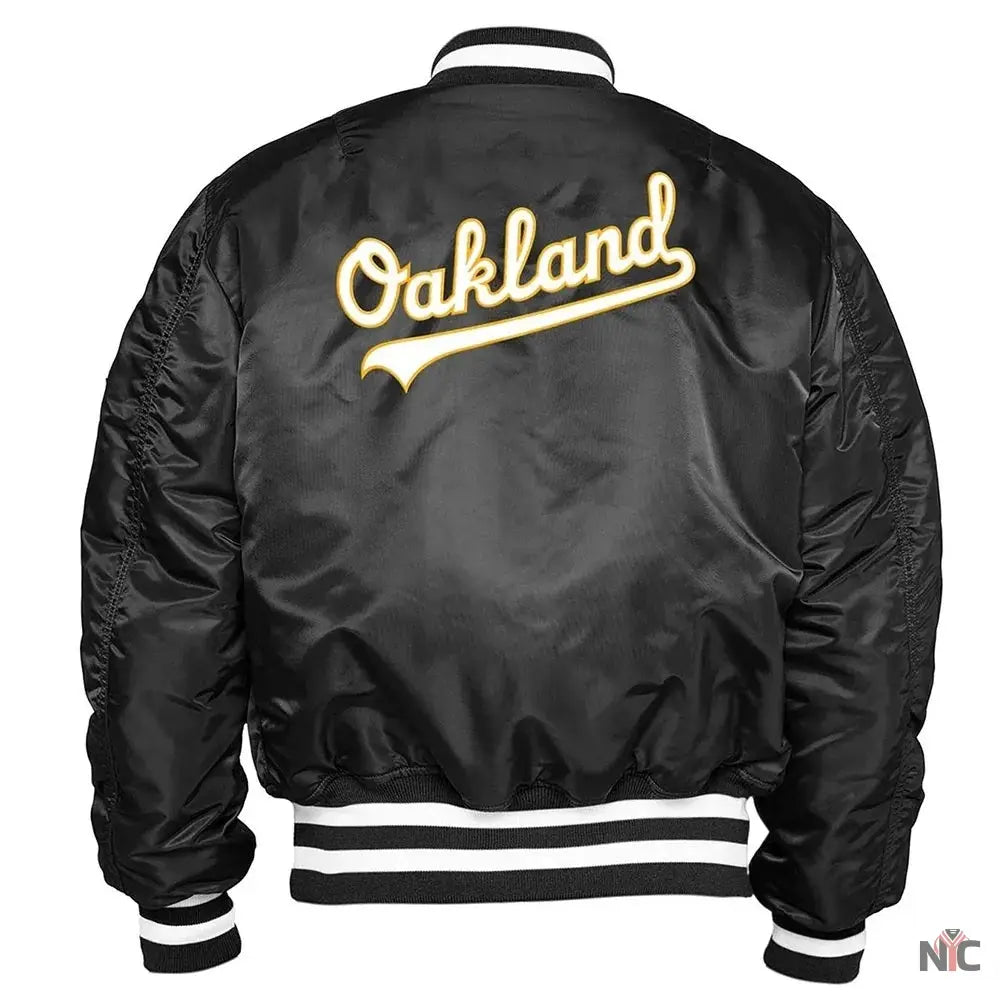Oakland Athletics Bomber MA-1 Jacket Clanton Jacket