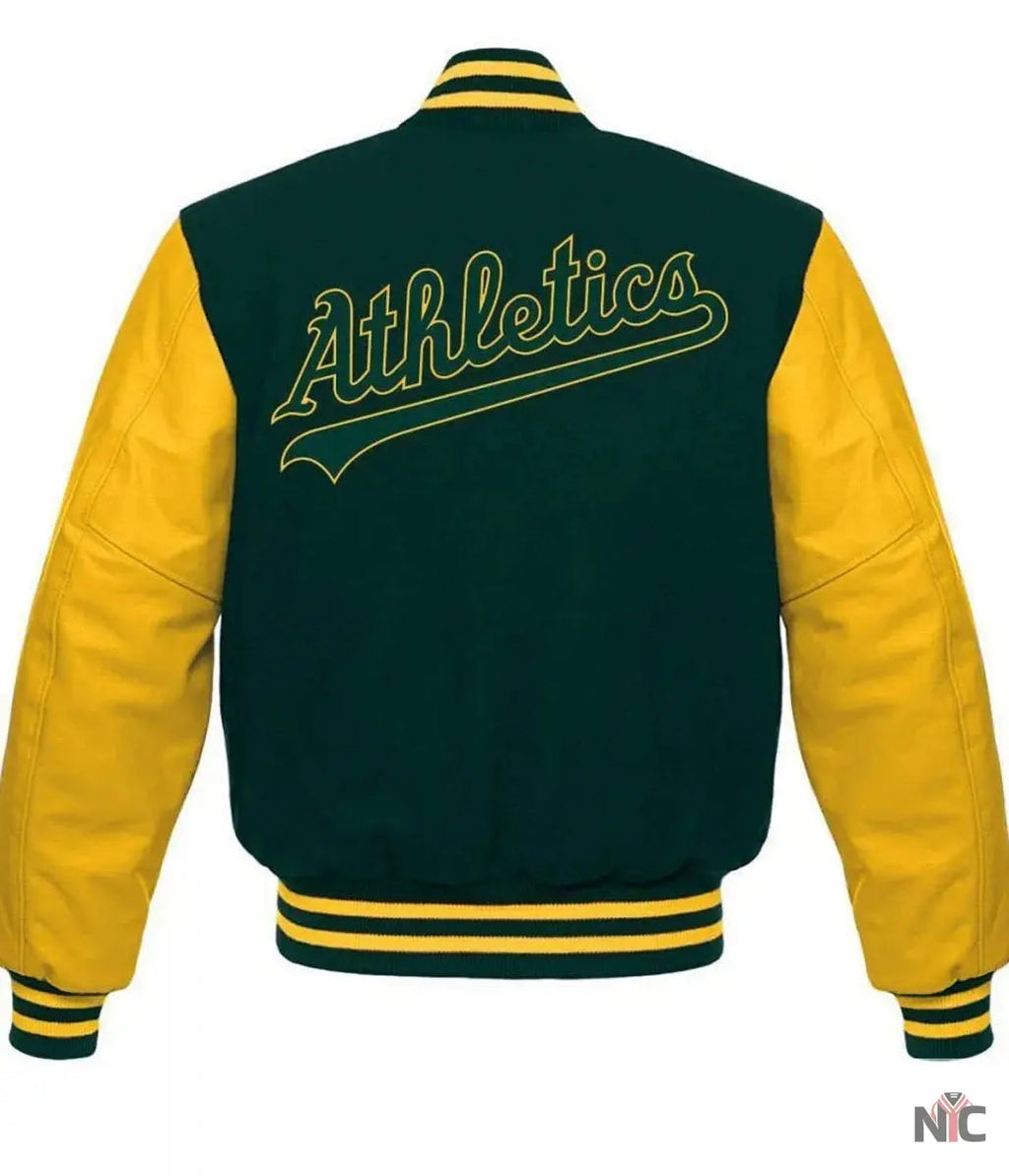Oakland Athletics MLB Letterman Jacket Clanton Jacket