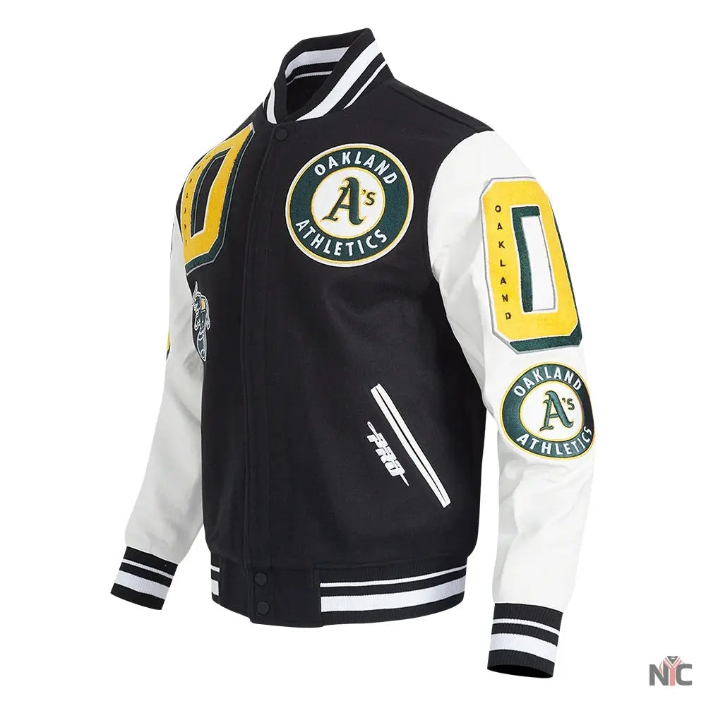 Oakland Athletics Mashup Varsity Jacket Clanton Jacket