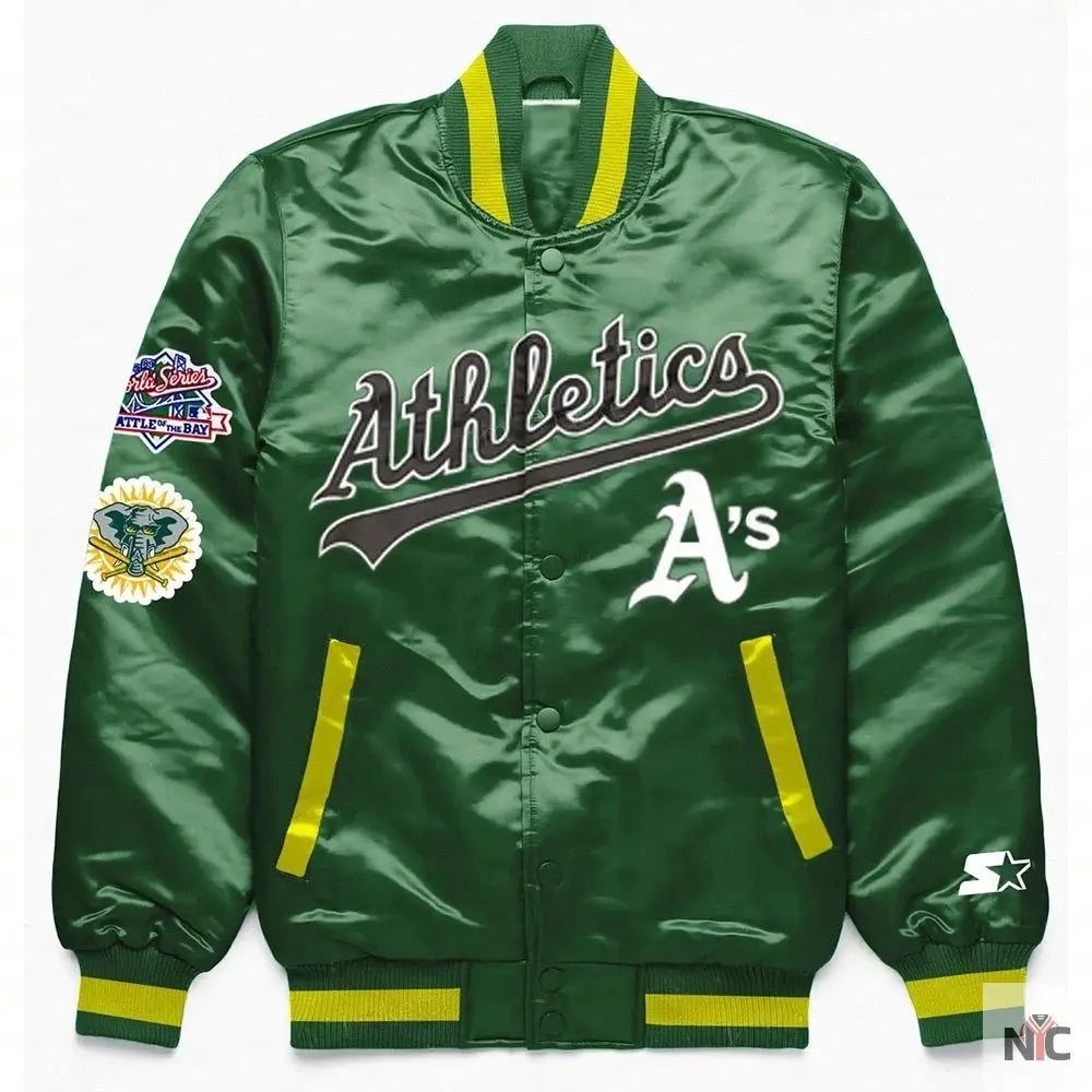 Oakland Athletics World Series Green Jacket Clanton Jacket