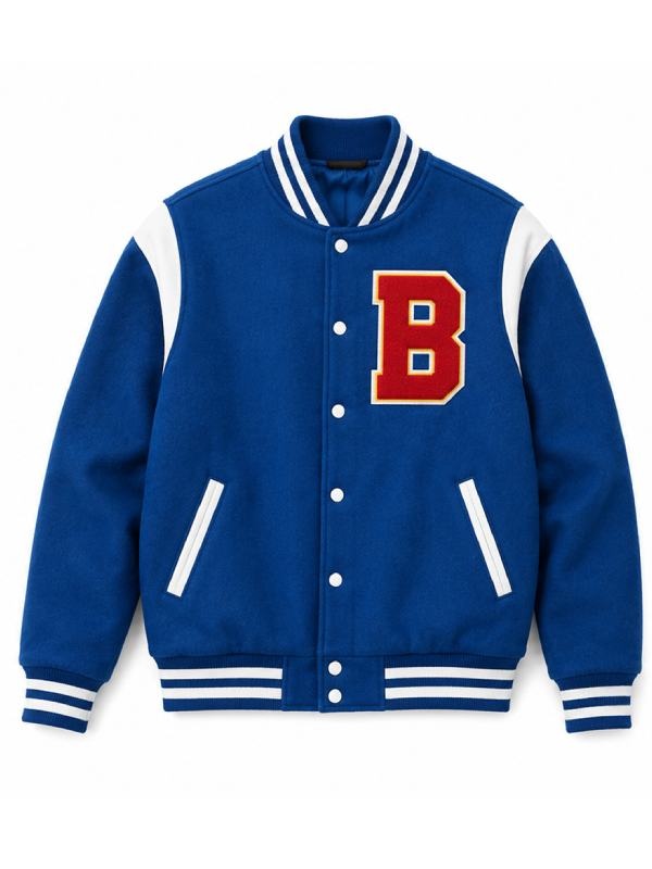 Off Campus 2026 Garrett Graham Blue Varsity Jacket WorthVee
