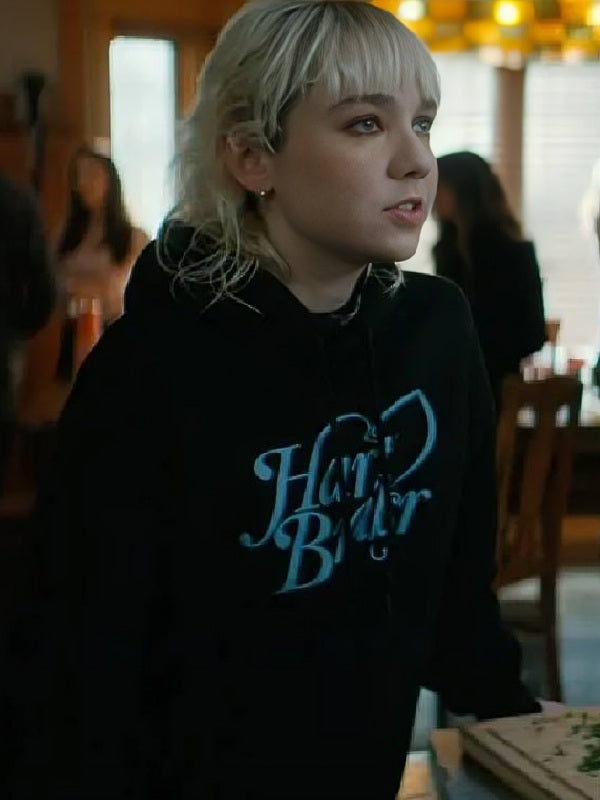 Off Campus 2026 Julia Sarah Stone Black Printed Hoodie WorthVee
