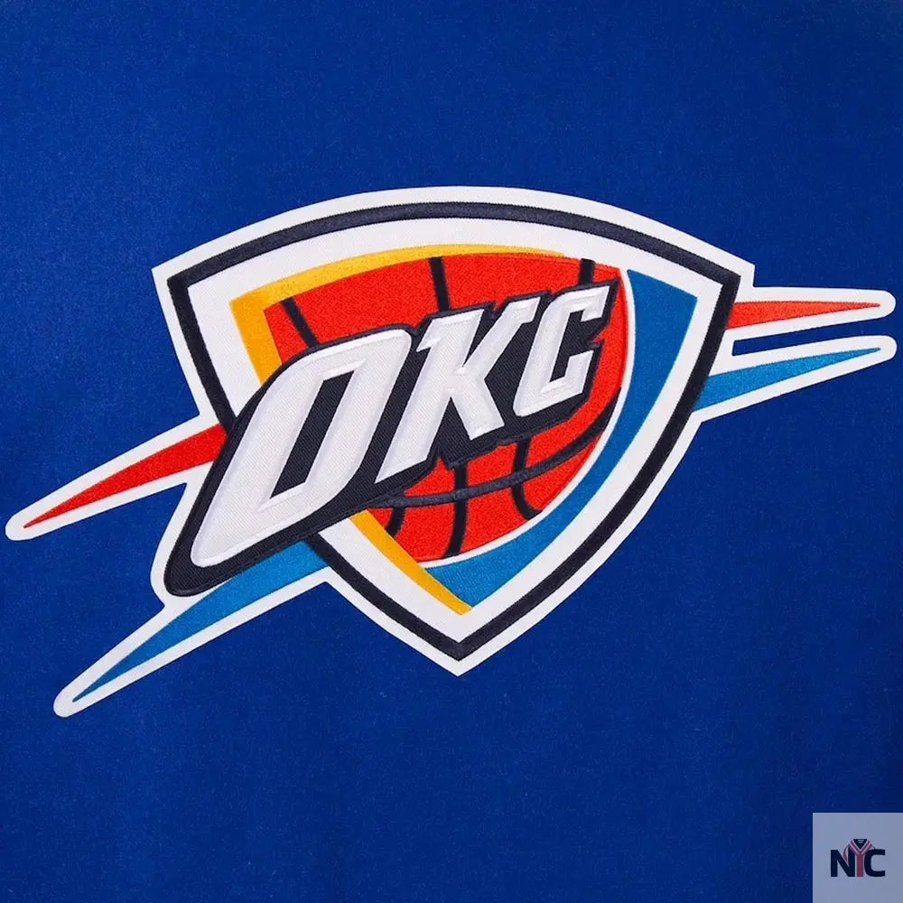 Oklahoma City Thunder Varsity Royal Blue Wool Jacket Clanton Jacket