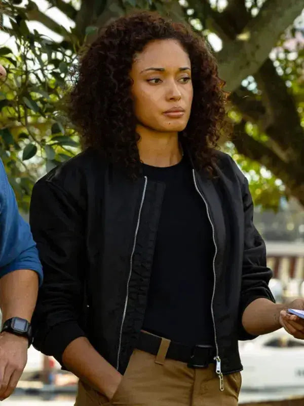 Olivia Swann NCIS Sydney SO3 Black Bomber Jacket