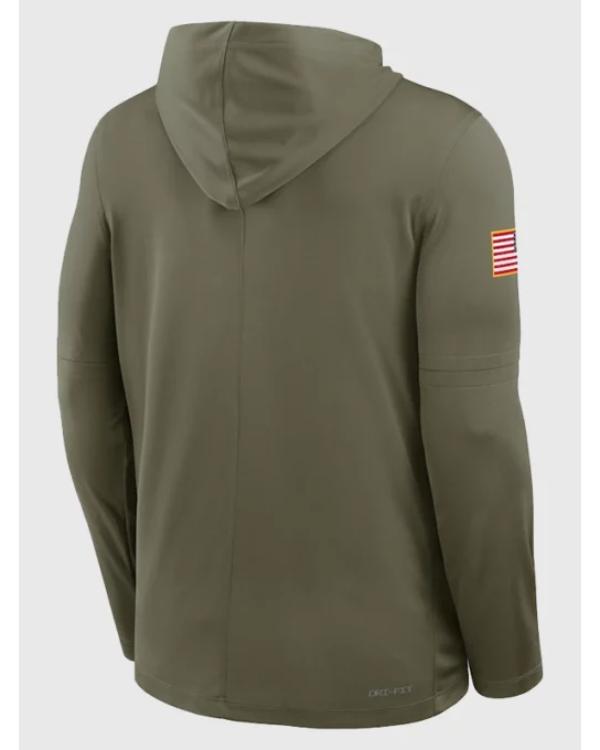 Oregon Ducks 2025 Military Appreciation Hooded T-Shirt