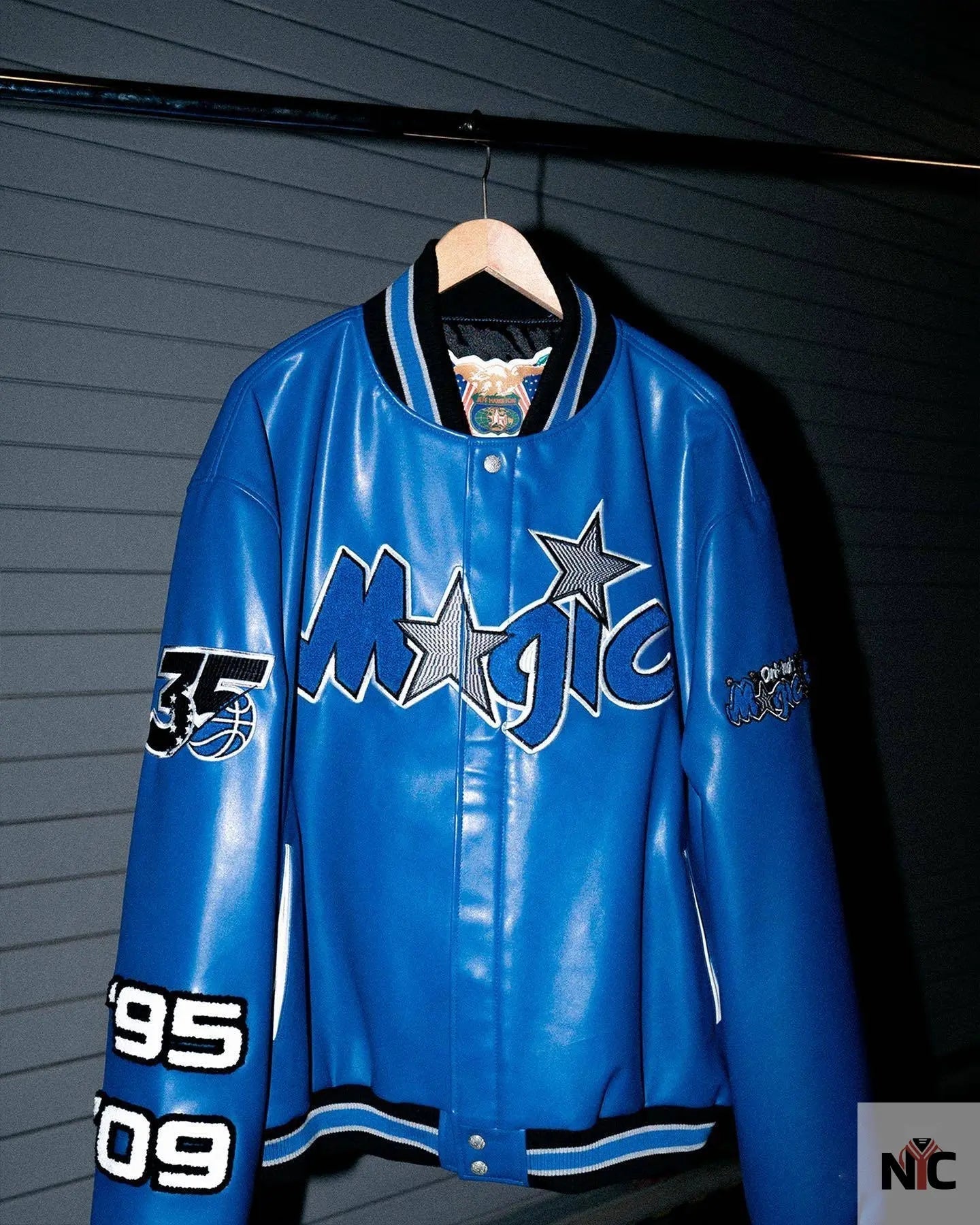 Orlando Magic Jeff Hamilton Blue Varsity Jacket Clanton Jacket